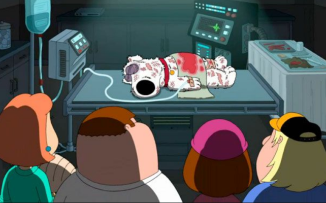 what Family Guy episode does Brian die