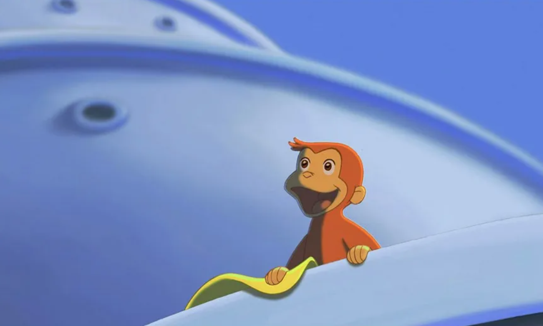 why doesn't Curious George have a tail