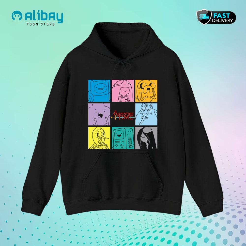 Adventure Time Character Grid Pullover Hoodie