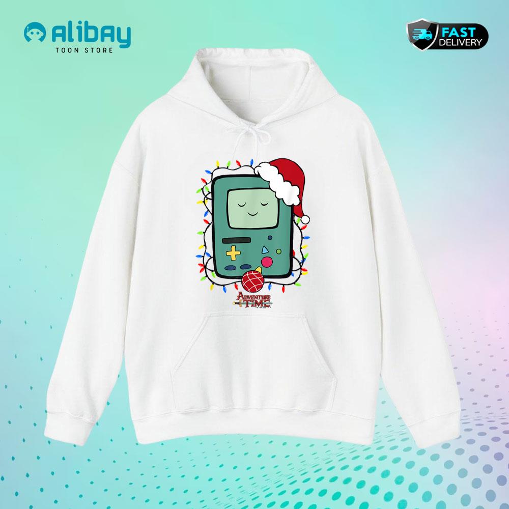 Adventure Time Christmas Light Up BMO Pullover Hoodie