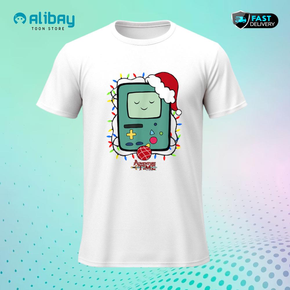 Adventure Time Christmas Light Up BMO T-Shirt