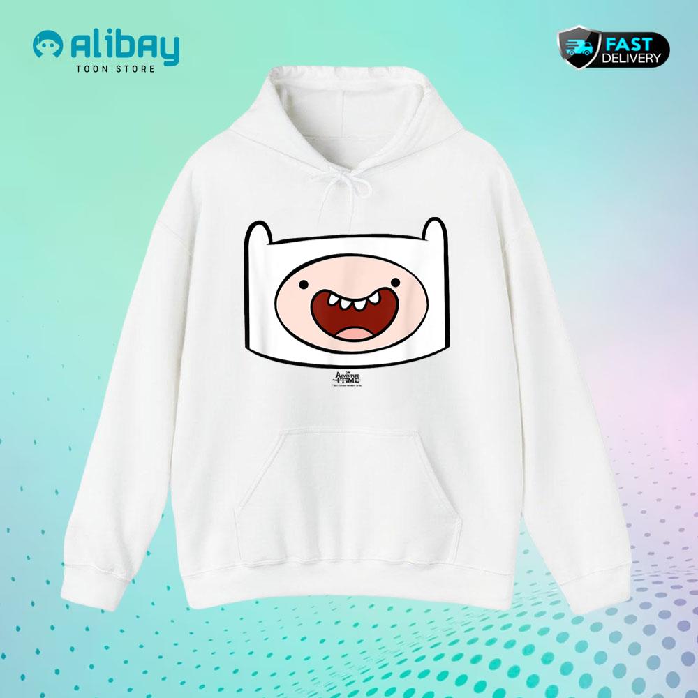 Adventure Time Finn Head Pullover Hoodie