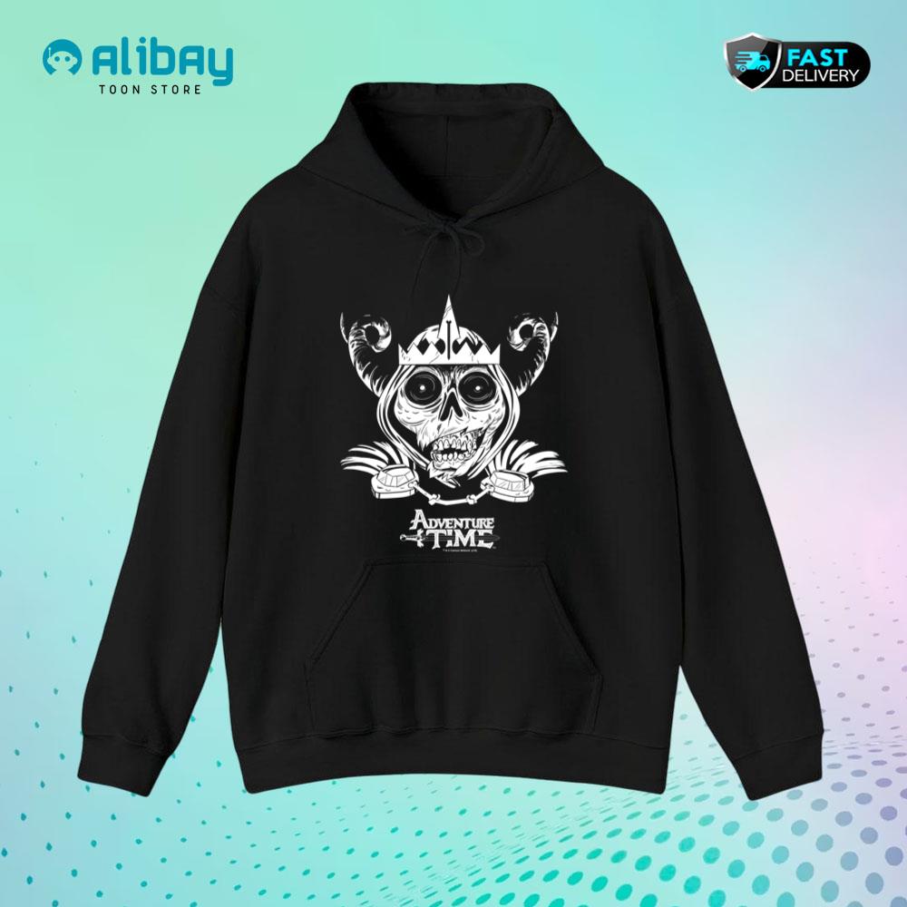 Adventure Time Skull Face Pullover Hoodie