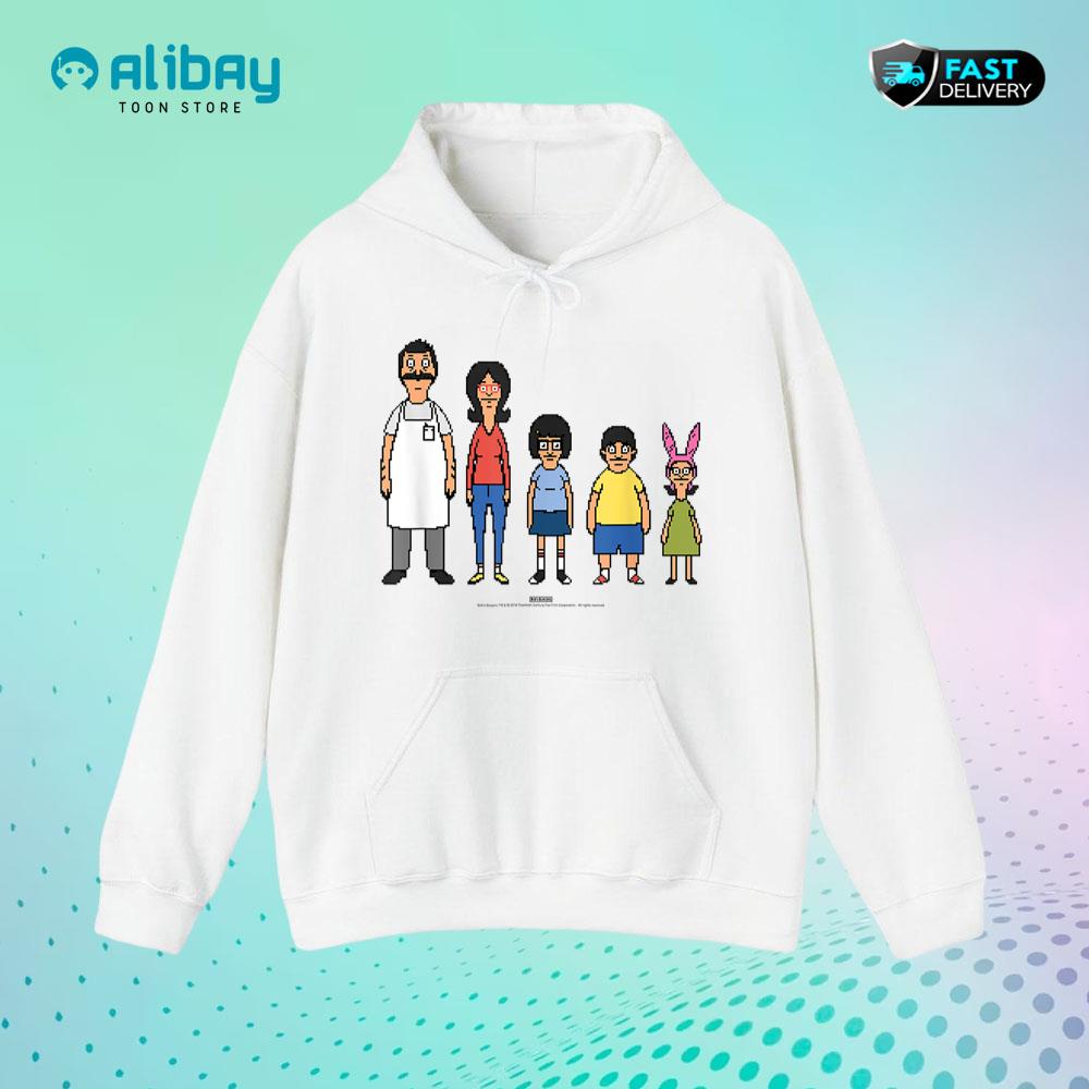 Bob's Burgers 8 Bit Pullover Hoodie