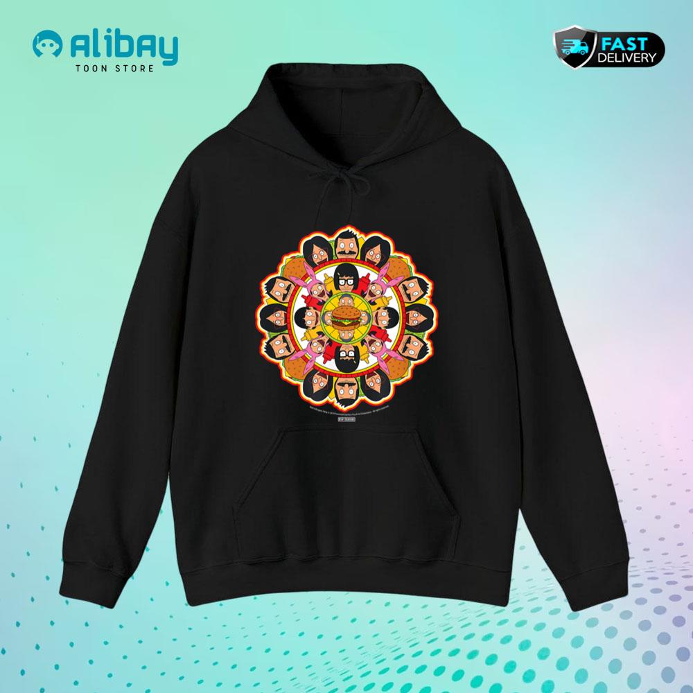 Bob's Burgers Burger Mandala Pullover Hoodie