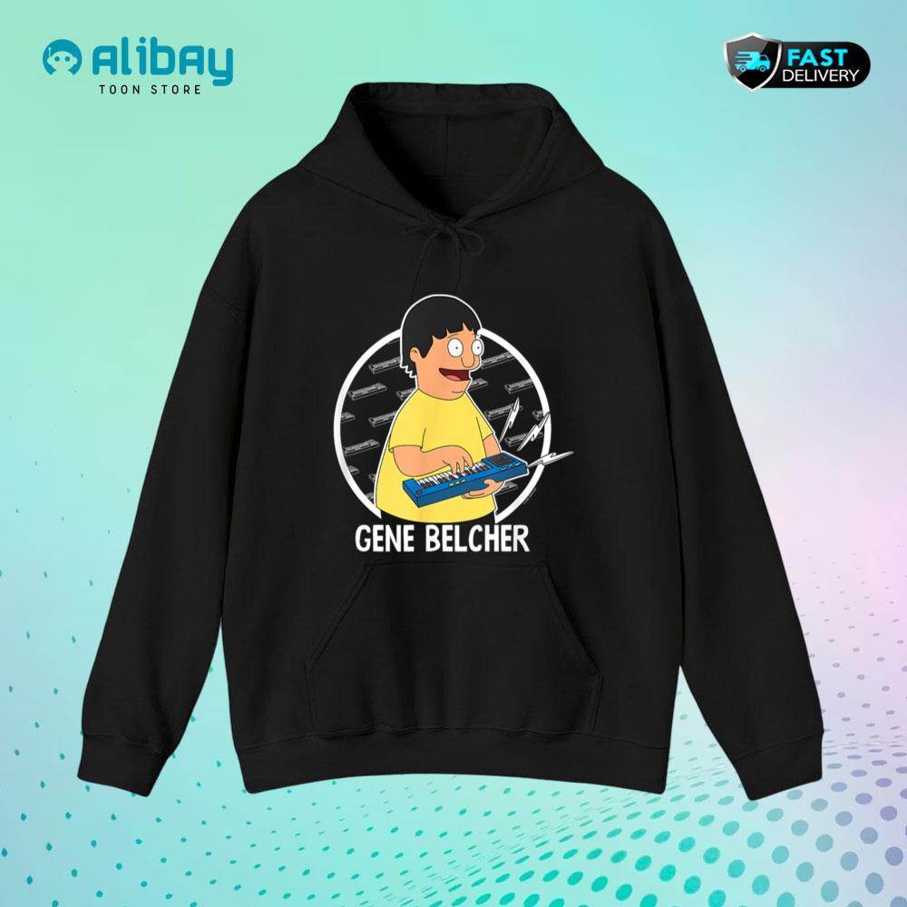 Bob's Burgers Gene Belcher with Keyboard Pullover Hoodie