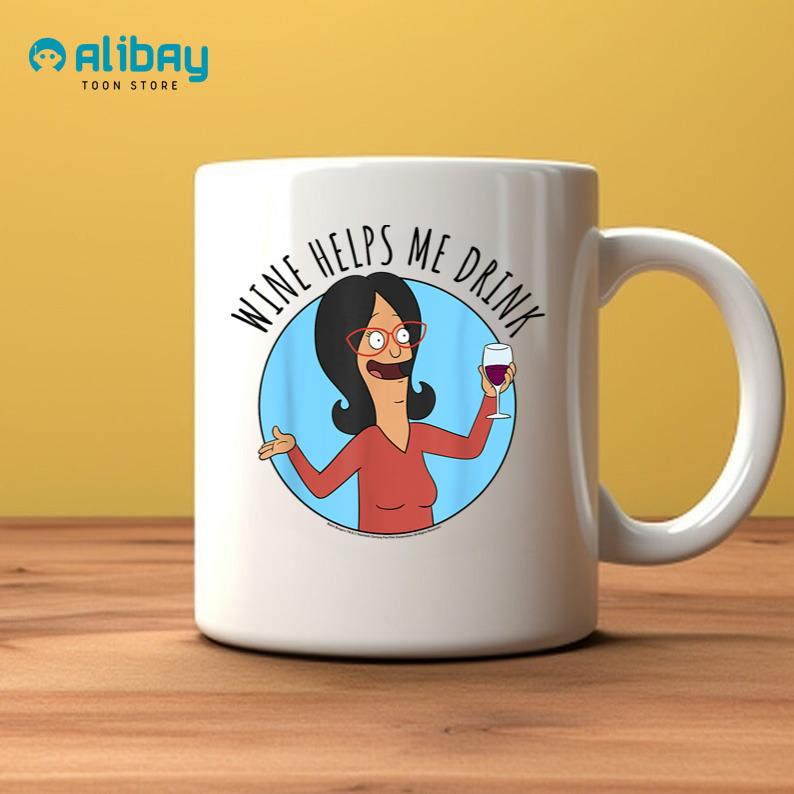 Bob's Burgers Linda Wine Helps Me Drink Coffee Mug