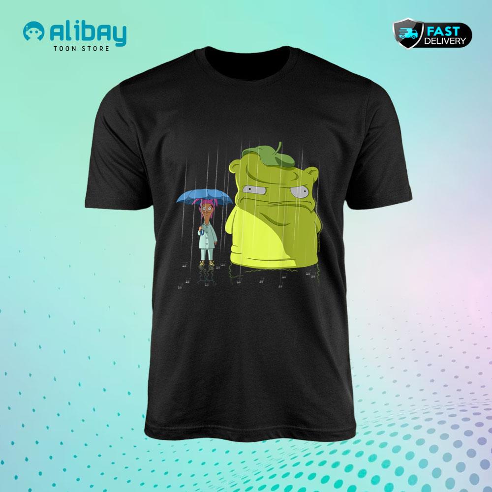 Bob's Burgers Louise & Kuchi Kopi Rain Portrait T-Shirt