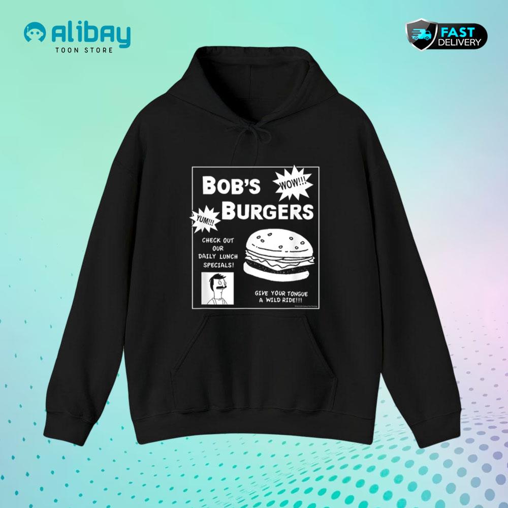 Bob's Burgers Lunch Special Flyer Pullover Hoodie