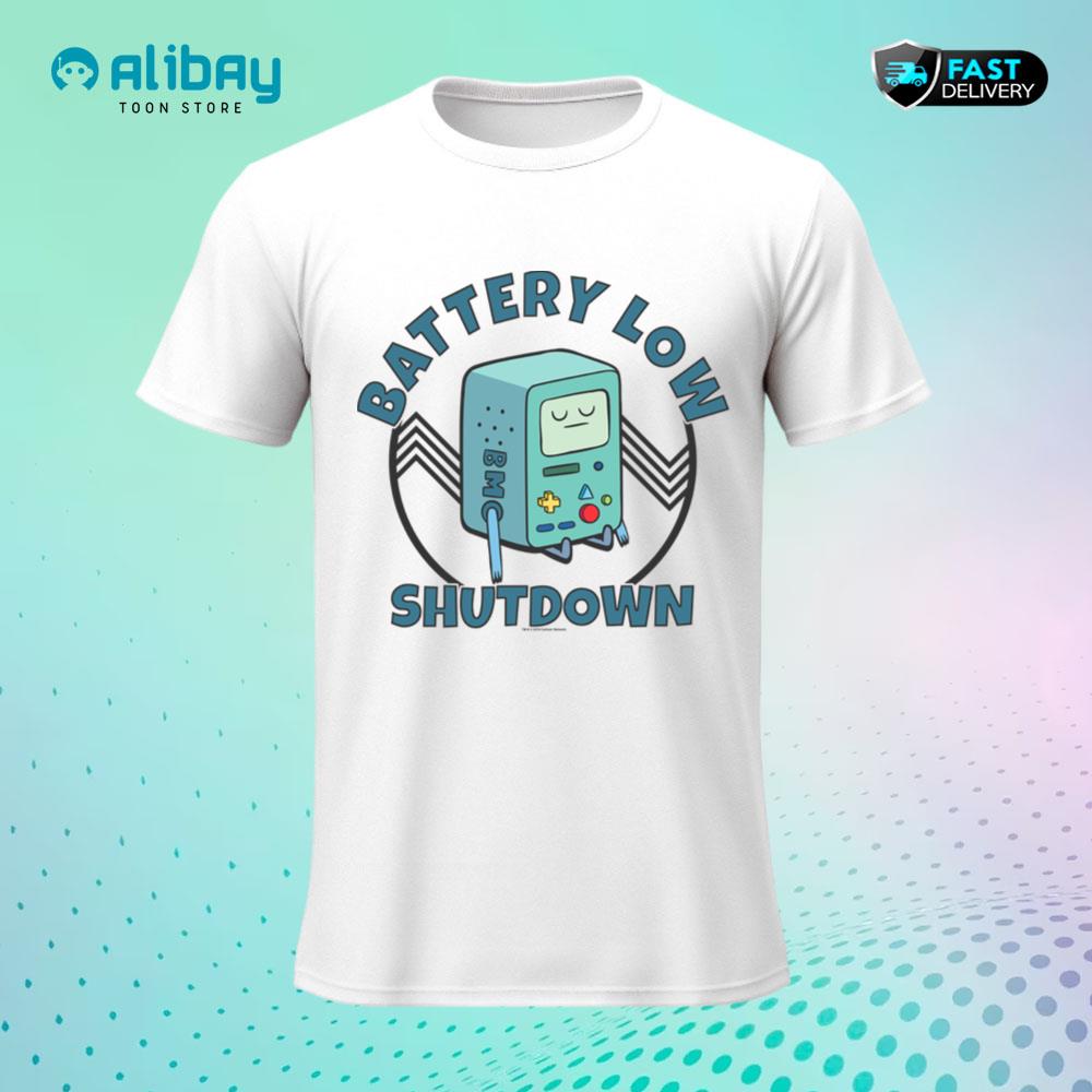 CN Adventure Time BMO Battery Low Shutdown T-Shirt