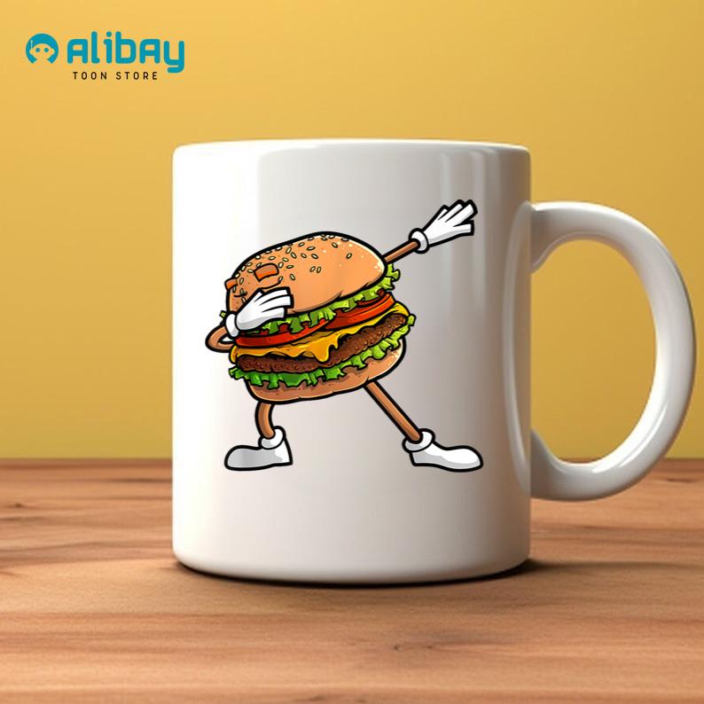 Funny Hamburger Art Cheeseburger Lover Coffee Mug