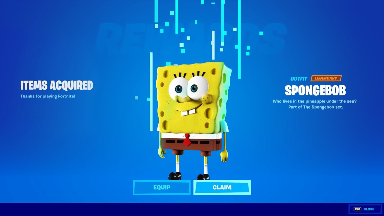 is Spongebob coming to fortnite