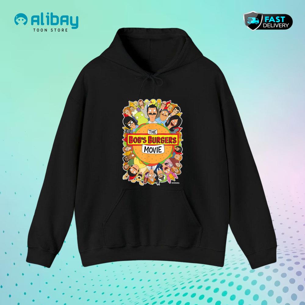 The Bobu2019s Burgers Movie Poster Pullover Hoodie