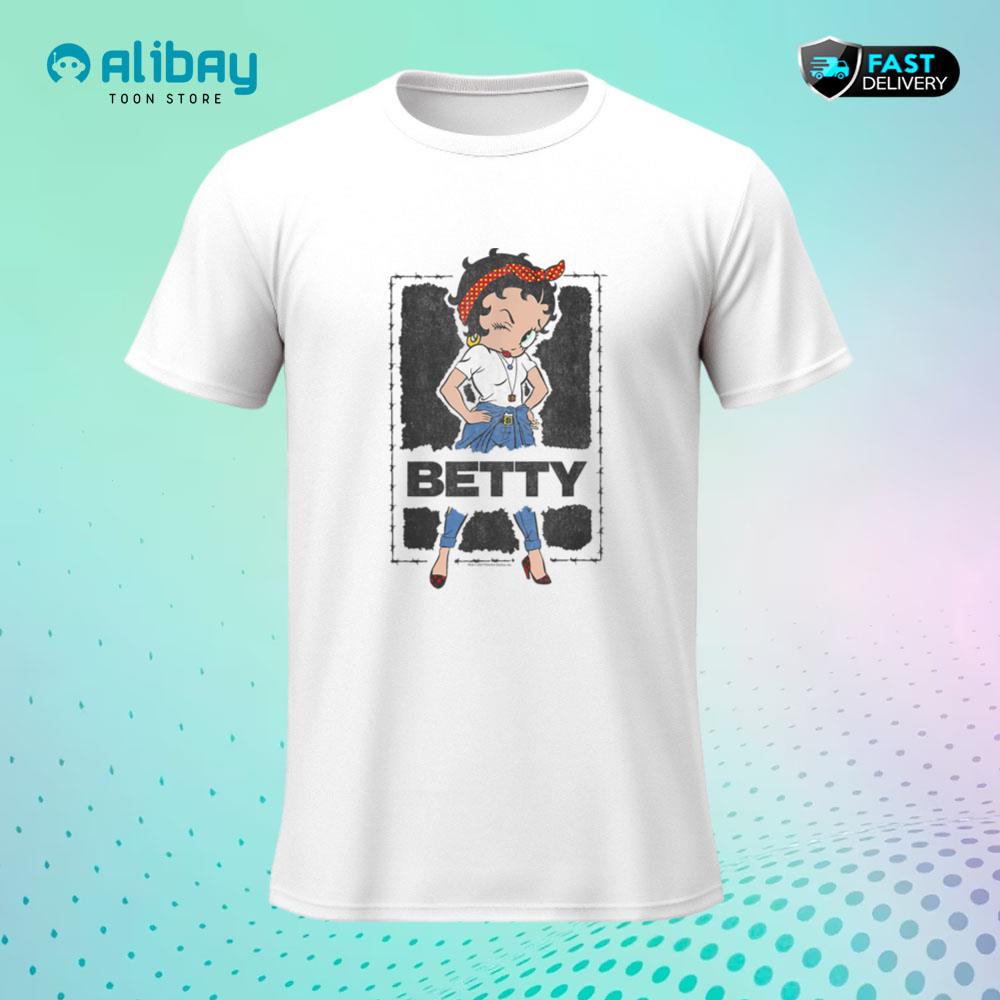 Betty Boop Barbed Wire Frame T-Shirt