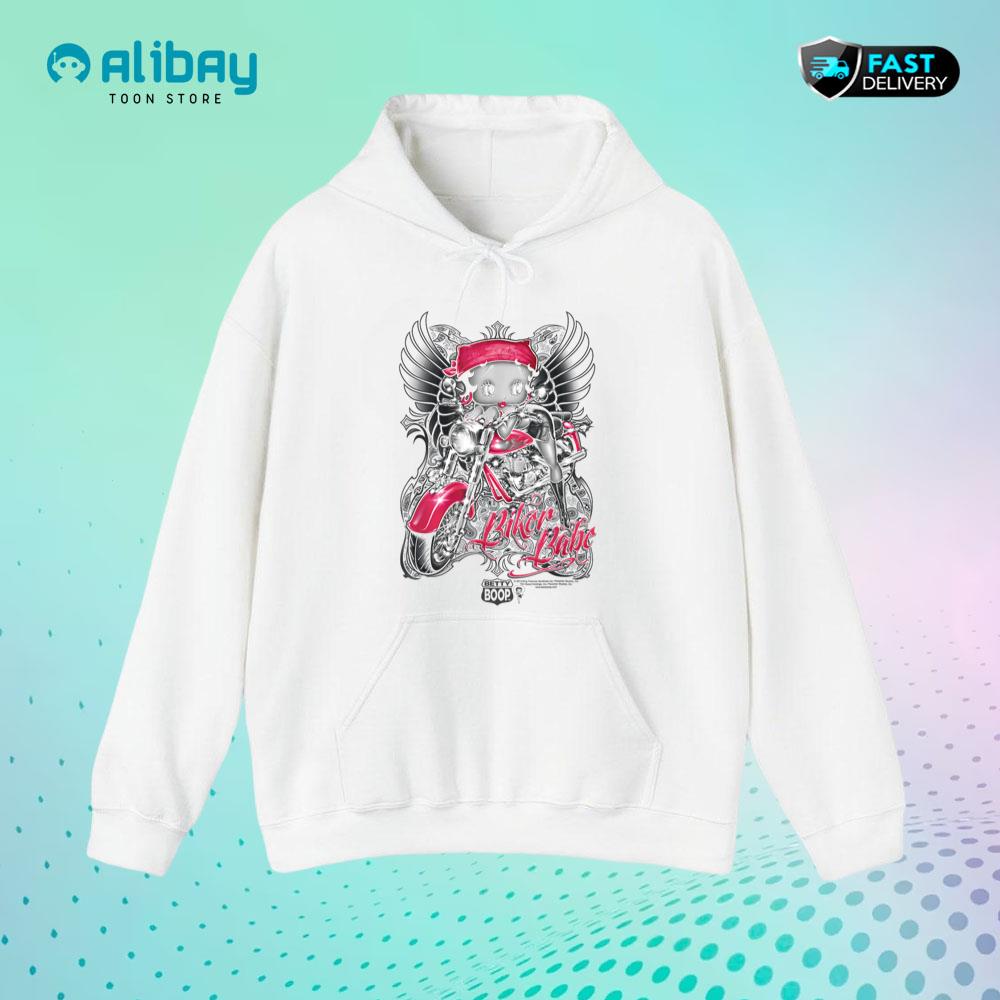 Betty Boop Biker Babe Pullover Hoodie