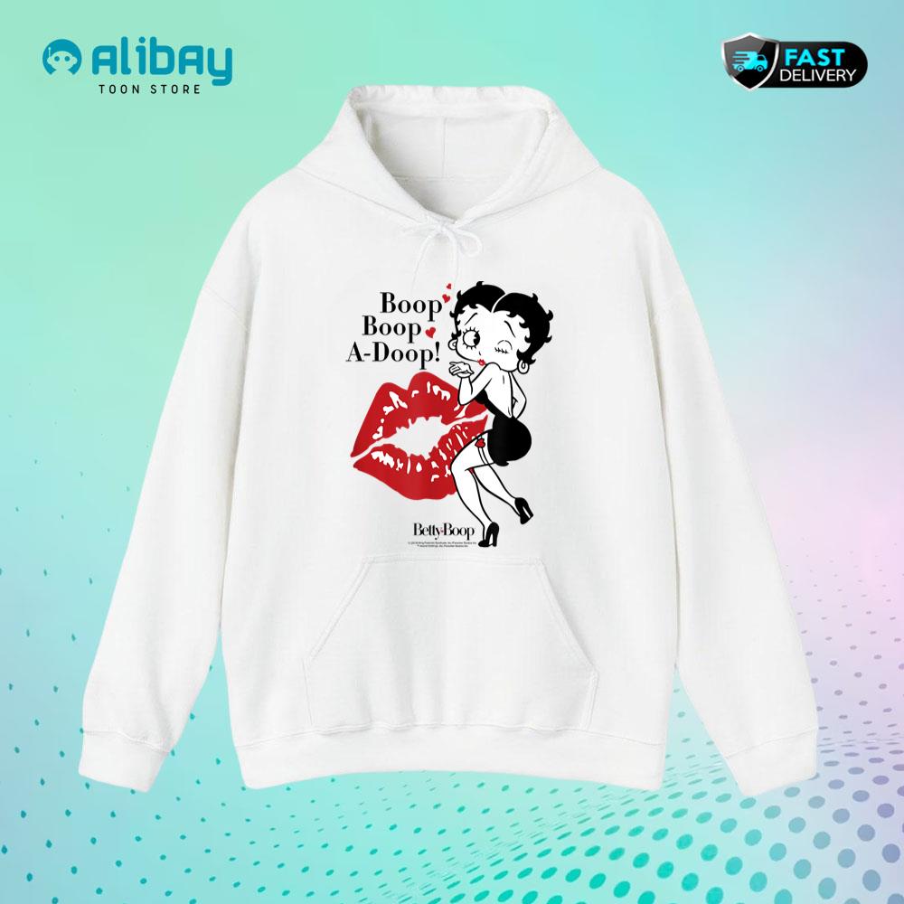 Betty Boop Blowing Kisses Pullover Hoodie