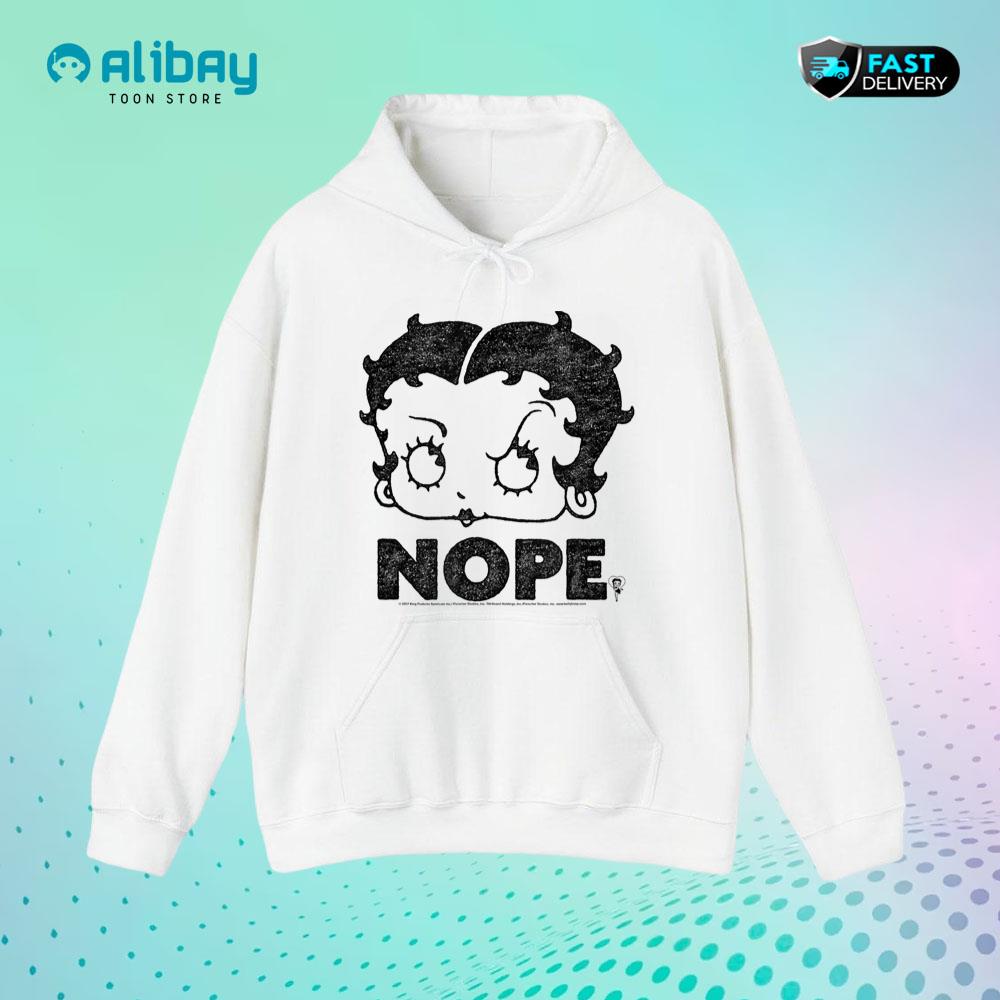 Betty Boop Boop Nope Pullover Hoodie