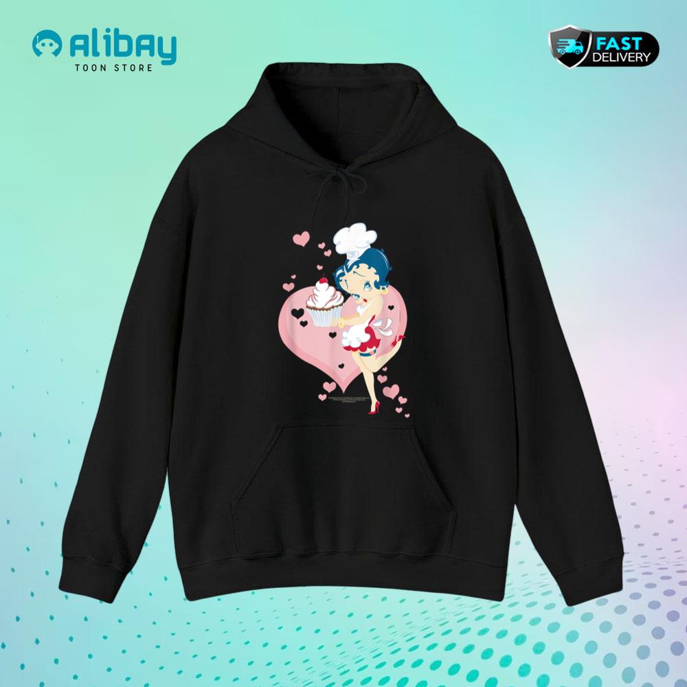 Betty Boop Cupcake Pullover Hoodie