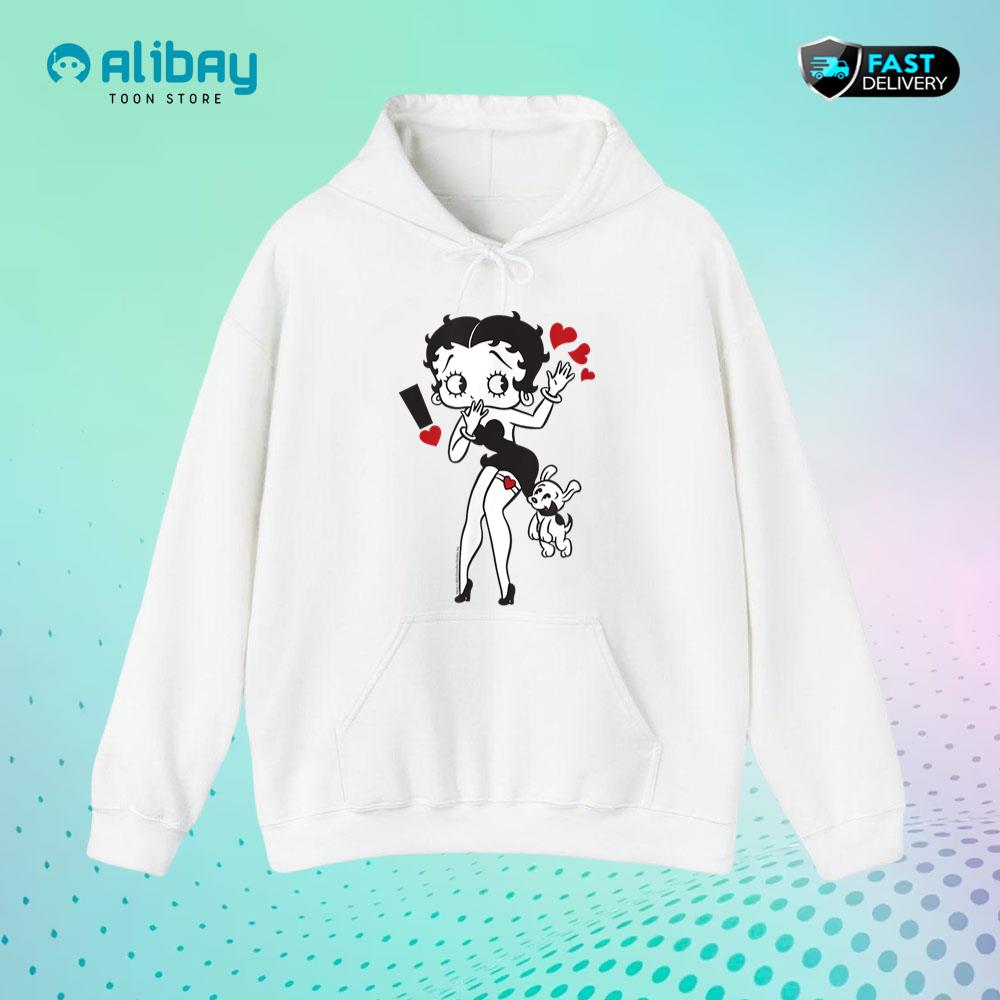 Betty Boop Exclamation Mark Pullover Hoodie