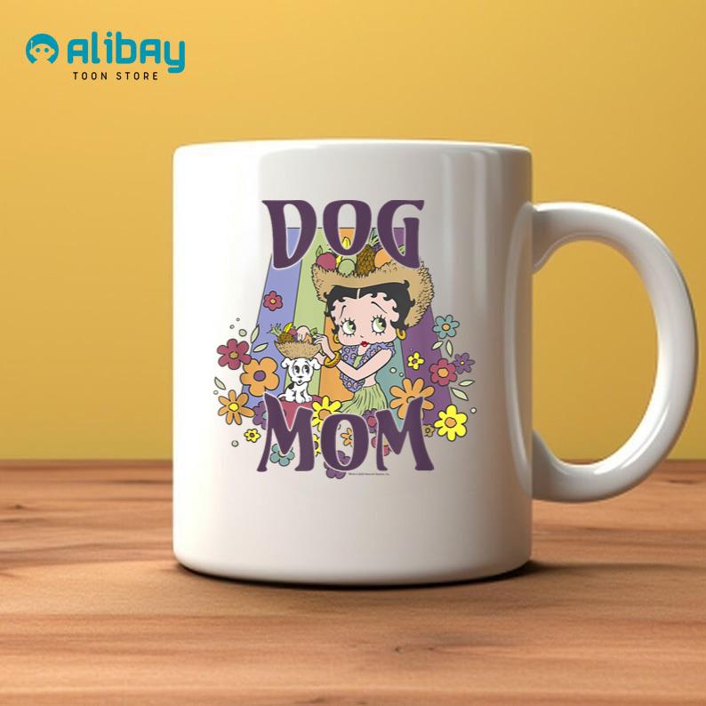 Betty Boop Mother's Day Dog Mom Floral Coffee Mug