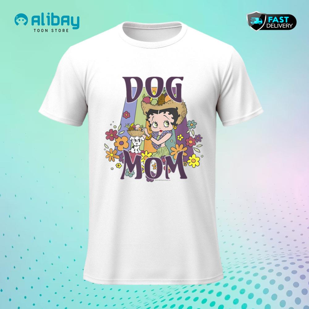 Betty Boop Mother's Day Dog Mom Floral T-Shirt