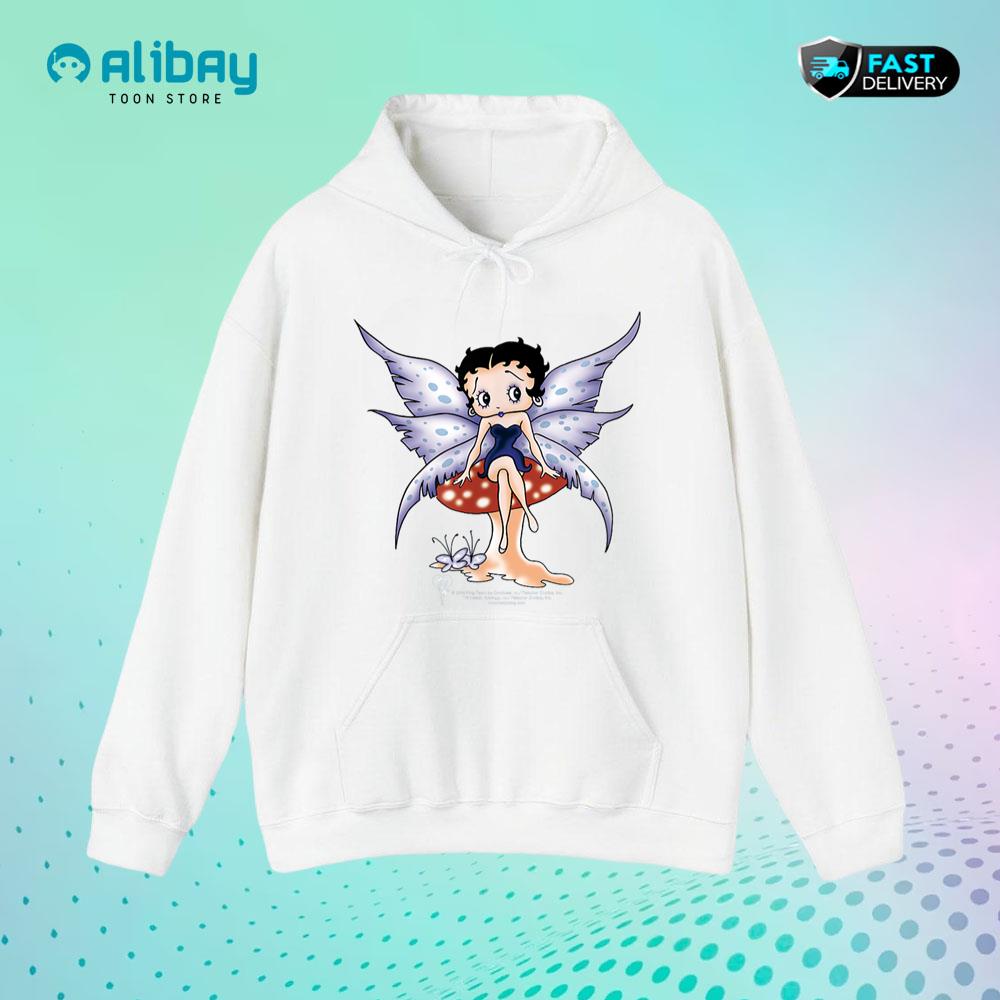 Betty Boop Mushroom Fairy Pullover Hoodie