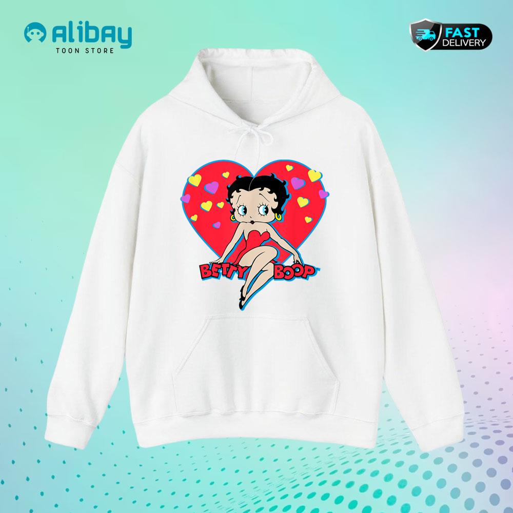 Betty Boop Sweetheart Valentines Love Pullover Hoodie