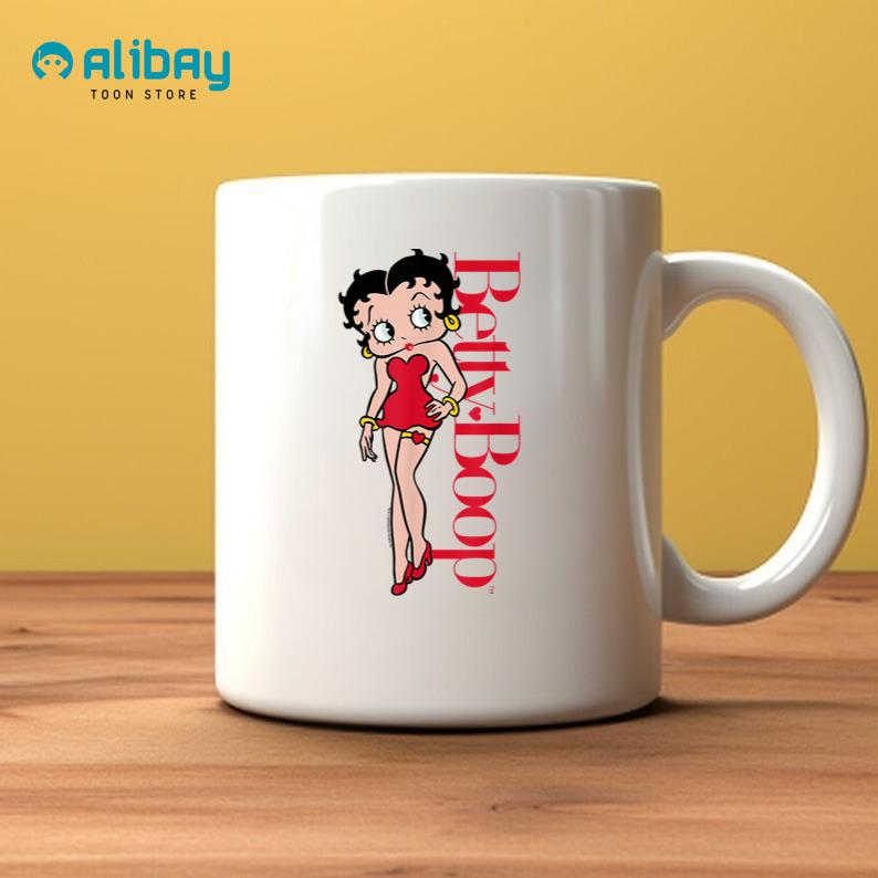 Betty Boop Vertical Text Portrait Coffee Mug