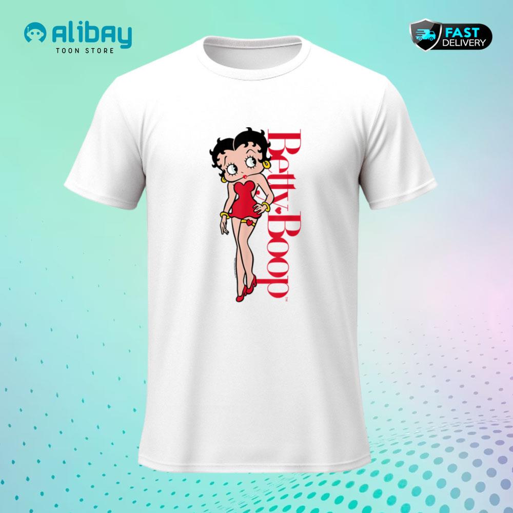 Betty Boop Vertical Text Portrait T-Shirt