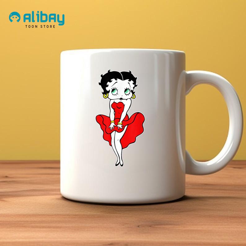 Betty Boop Vintage Blowing Dress Coffee Mug