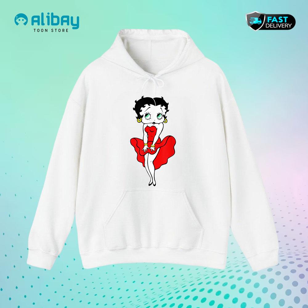 Betty Boop Vintage Blowing Dress Pullover Hoodie