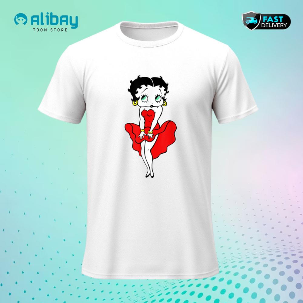 Betty Boop Vintage Blowing Dress T-Shirt