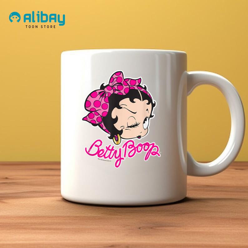 Betty Boop Vintage Pin Up Miss Betty Pink Coffee Mug