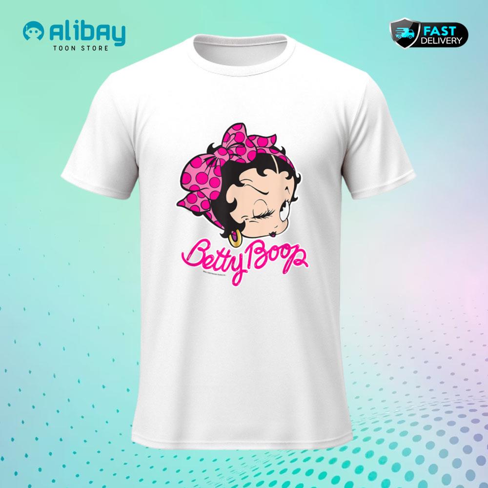 Betty Boop Vintage Pin Up Miss Betty Pink T-Shirt