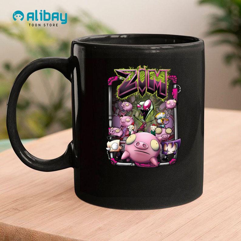 Invader Zim Character Group with Pigs Coffee Mug