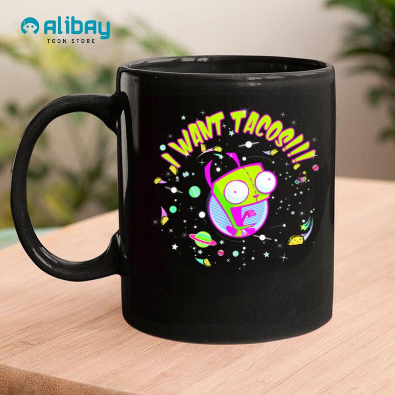 Invader Zim Gir I Want Tacos Space Coffee Mug