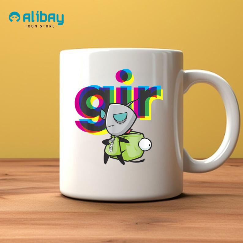 Invader Zim Gir Mask Off Colorful Power Stance Portrait Coffee Mug