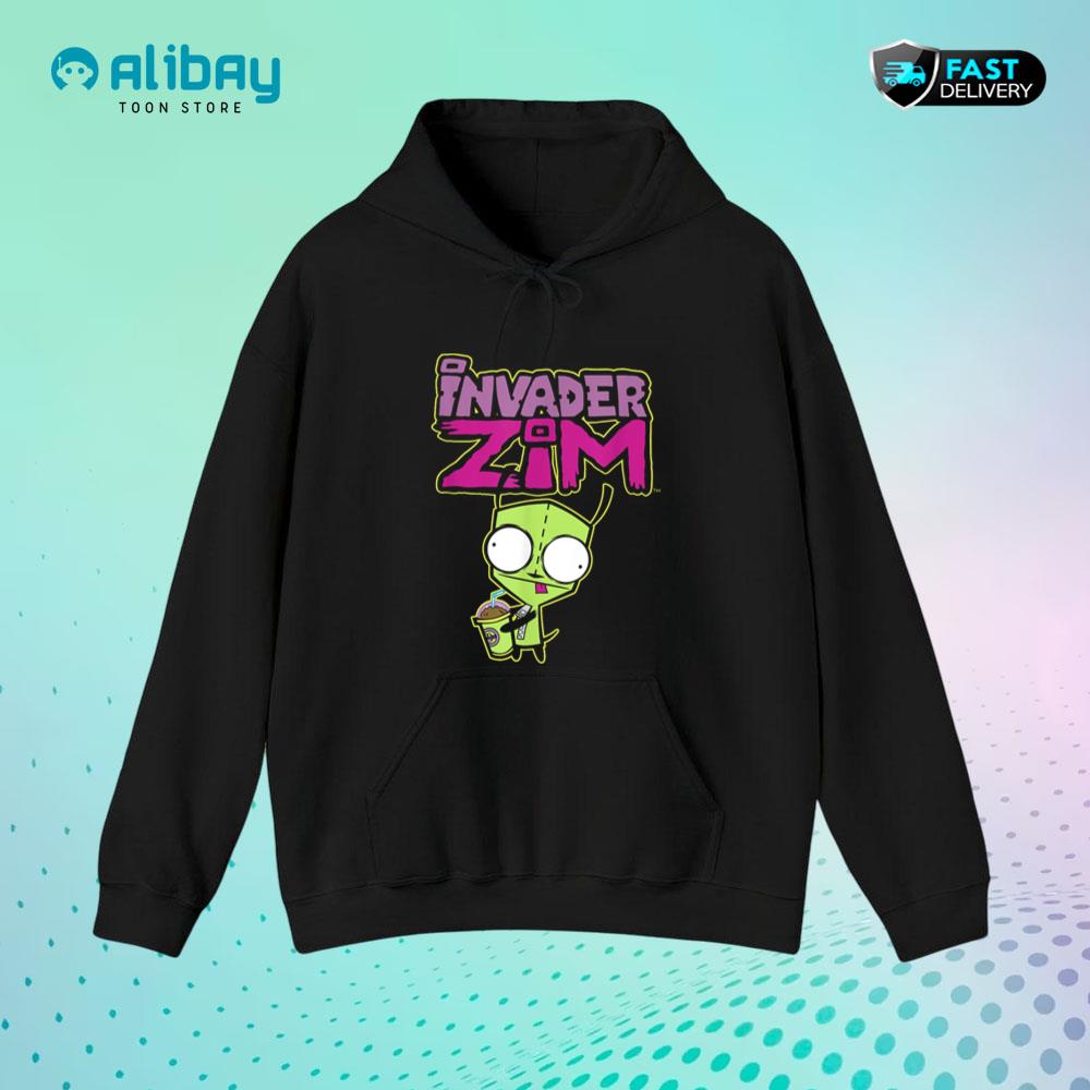 Invader Zim G.I.R Milkshake Foodie Dog Logo Pullover Hoodie