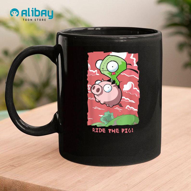 Invader Zim G.I.R Ride The Pig! Hilarious Coffee Mug