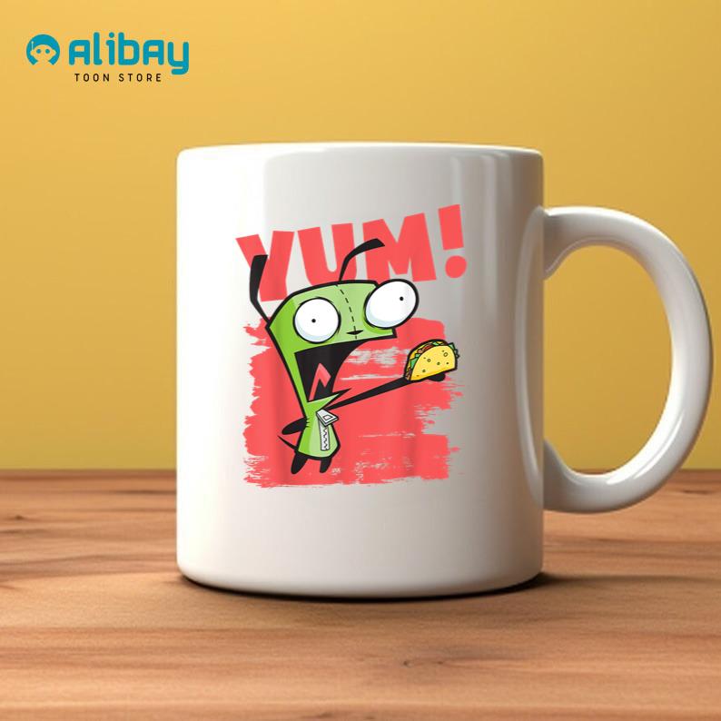 Invader Zim Gir Screaming Yum! Taco Portrait Coffee Mug