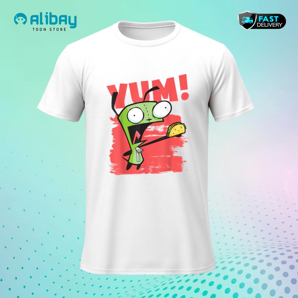 Invader Zim Gir Screaming Yum! Taco Portrait T-Shirt