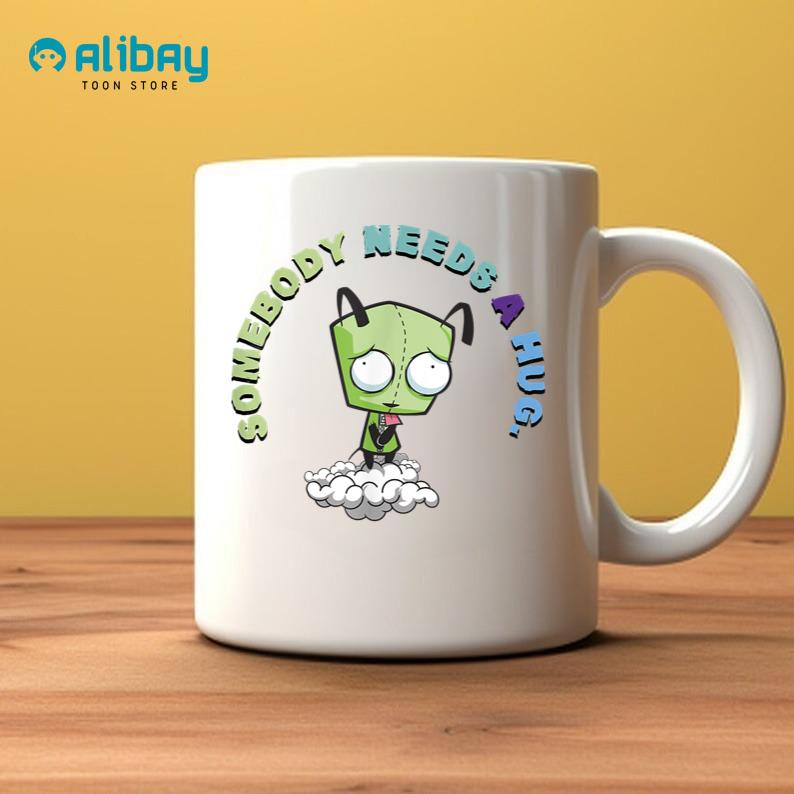 Invader Zim Gir Somebody Needs A Hug Sad Portait Coffee Mug