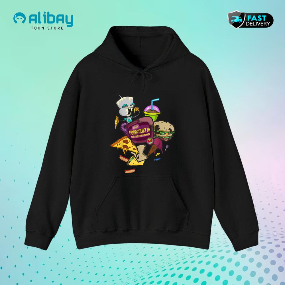 Invader Zim Gir Visit Foodcourtia Pullover Hoodie