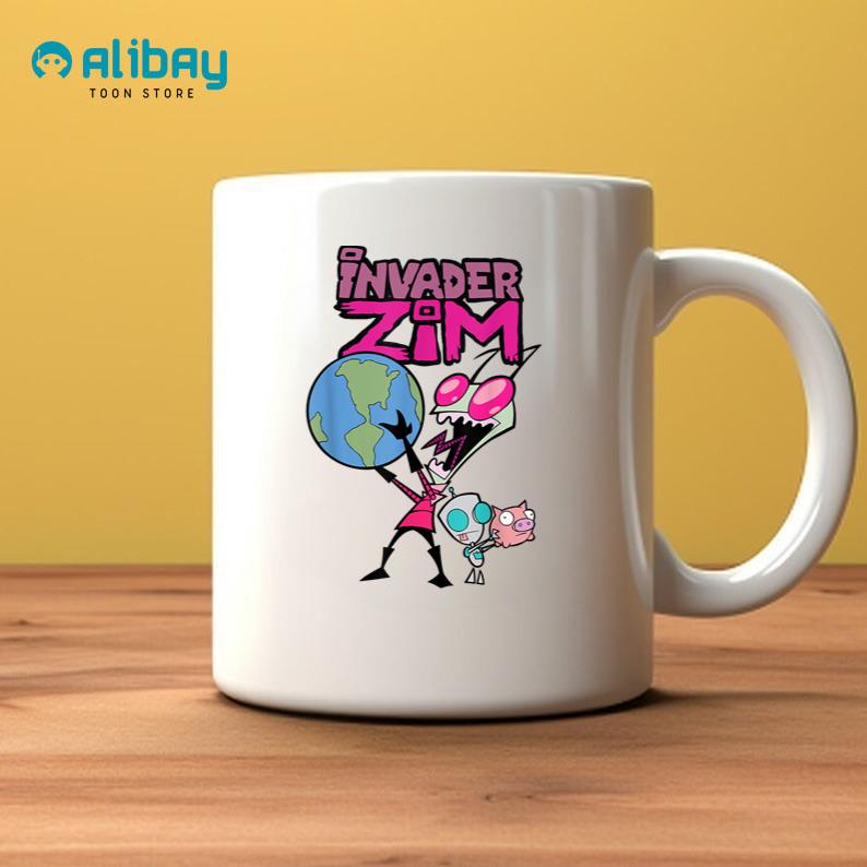 Invader Zim Holding World Coffee Mug