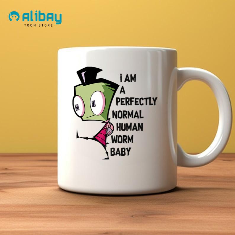 Invader Zim I Am Perfectly Normal Human Worm Baby Coffee Mug