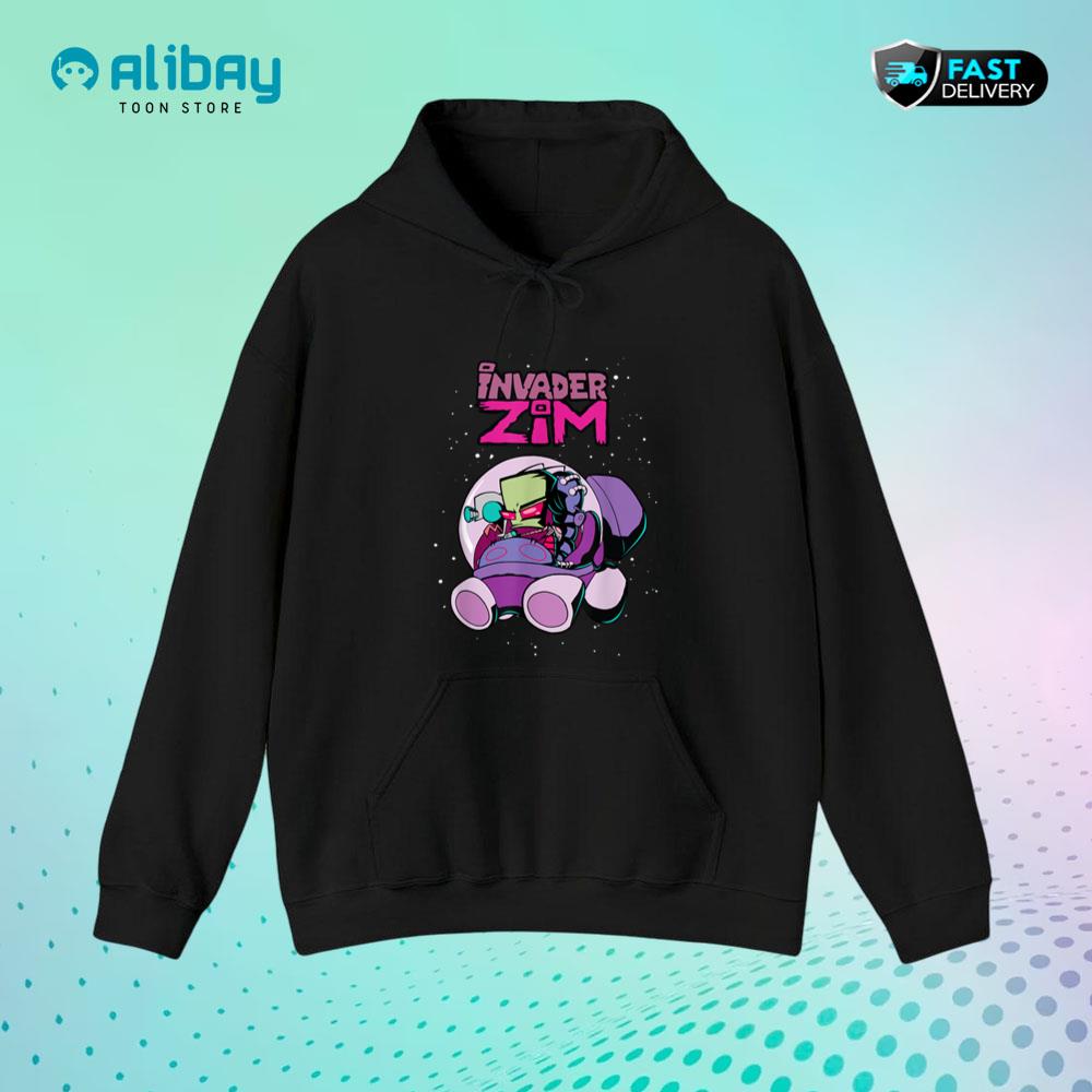 Invader Zim Rocket Ship Pullover Hoodie