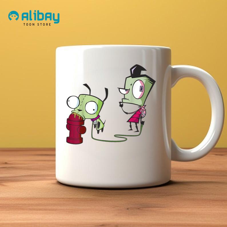 Invader Zim Walking Gir Fire Hydrant Portrait Coffee Mug