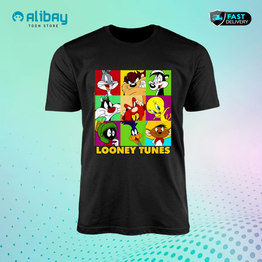 Kids Looney Tunes Character Pop Art T-Shirt