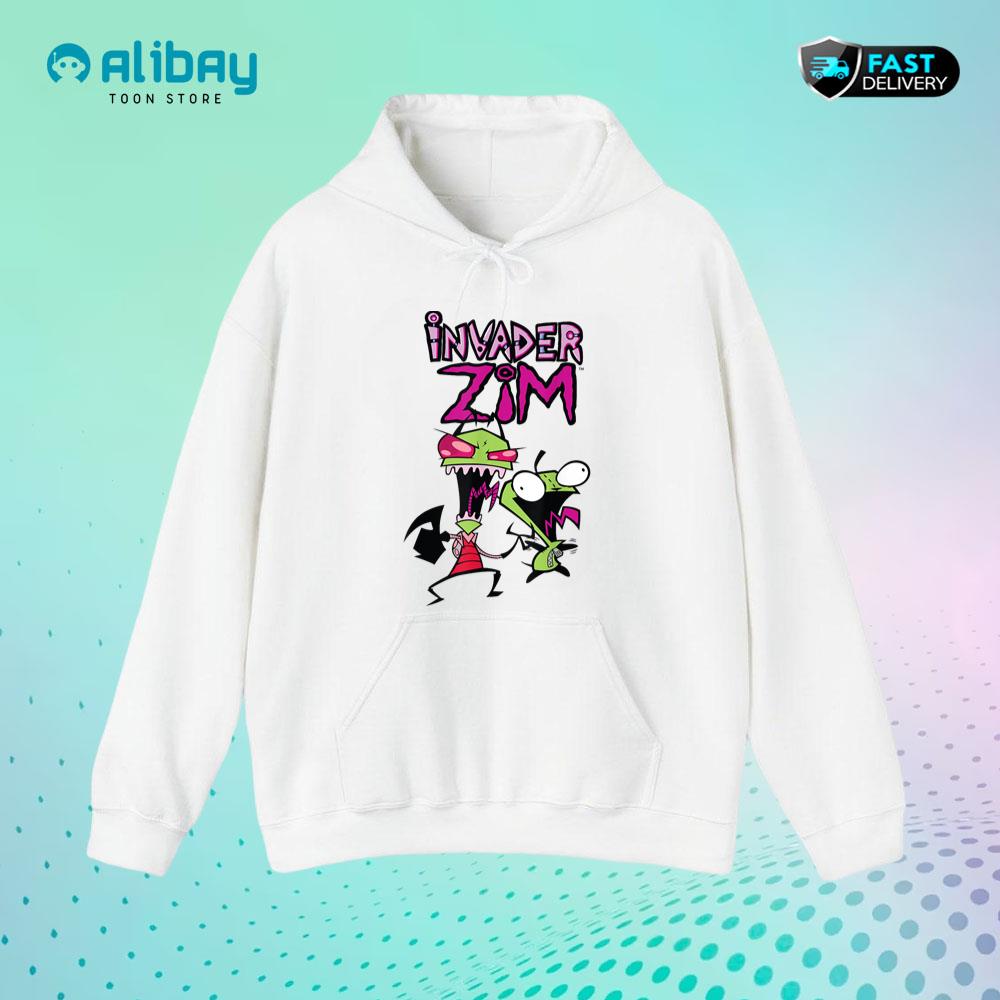 Nickelodeon Invader Zim and Gir Pullover Hoodie