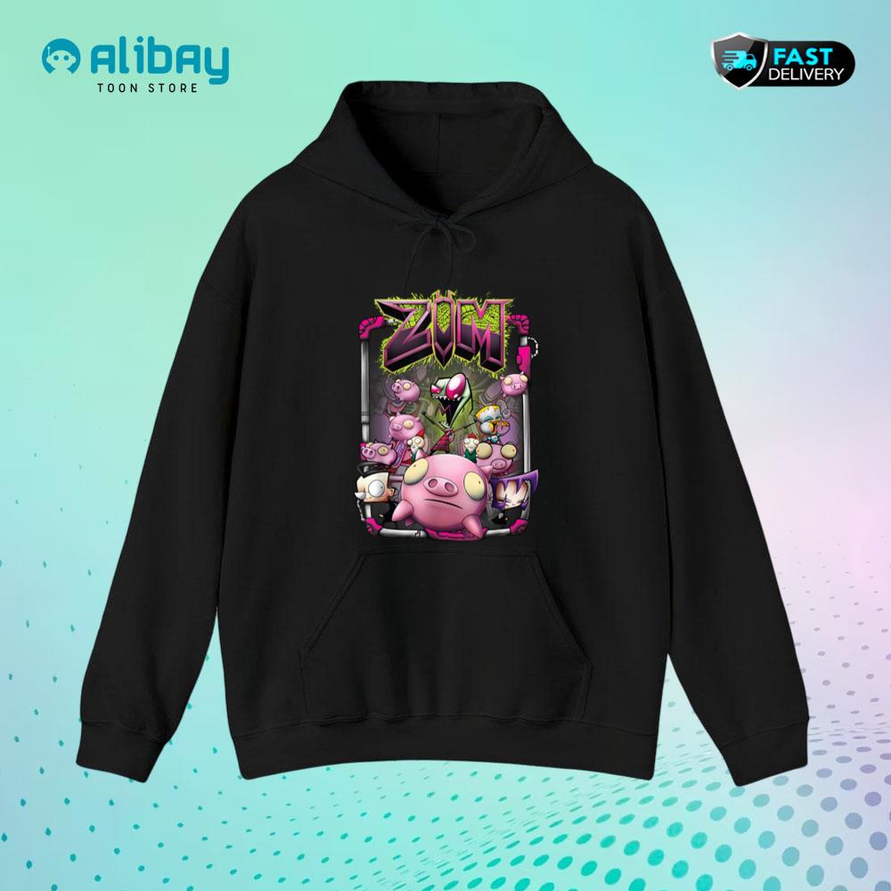 Nickelodeon Invader Zim Rubber Piggy Army Pullover Hoodie